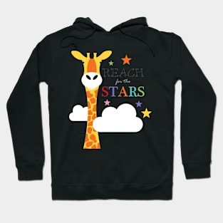 Reach for the stars giraffe Hoodie